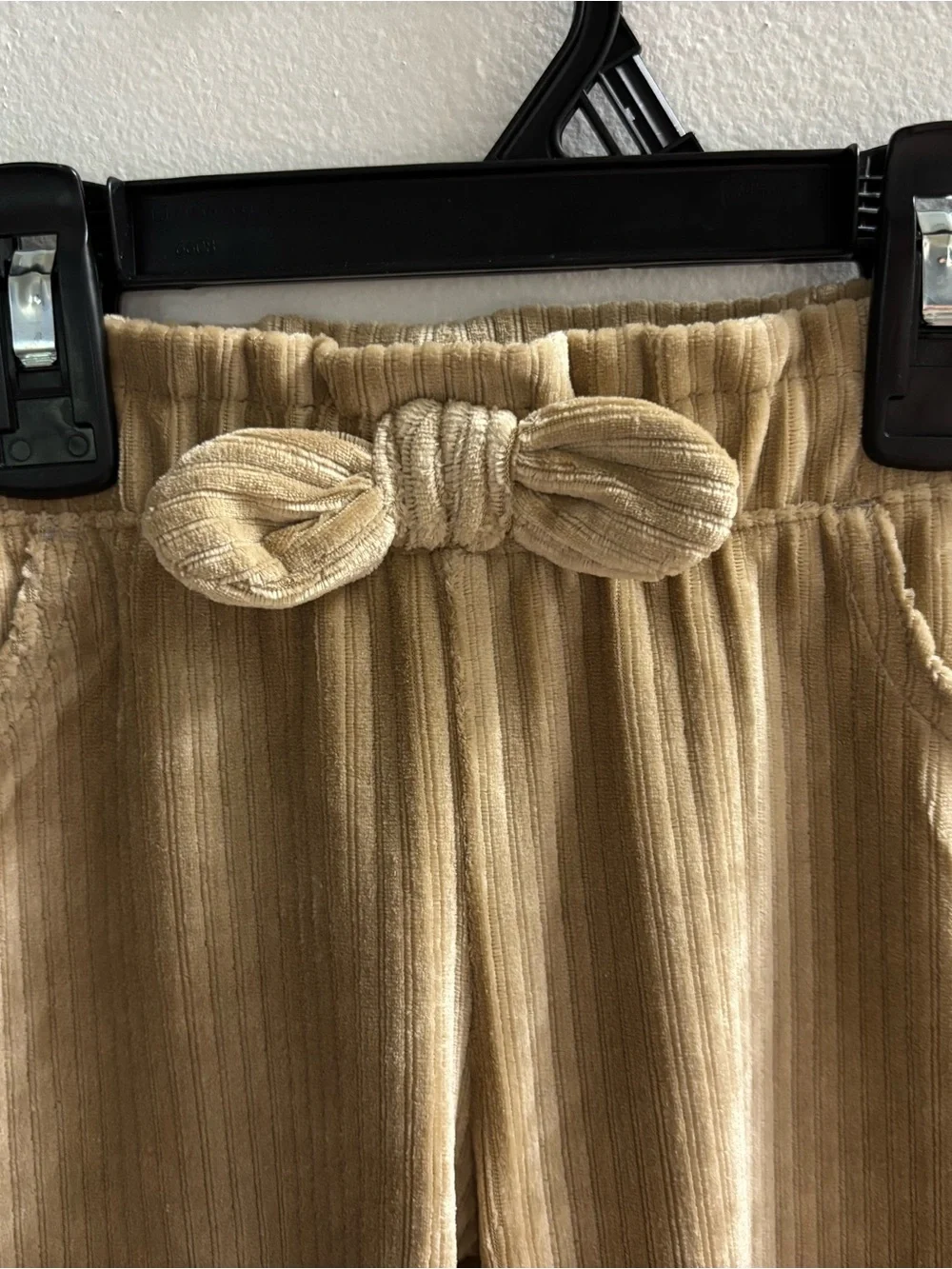 Carter's Tan Corduroy Ribbed Pants Elastic Waist 2T/2A
